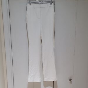 White House Black Market Crisp White Flare Pants